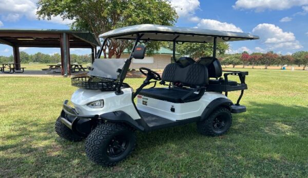 NEW 4 Seat Lithium Powered Electric Golf Cart 72V 120AH Lifted, WHITE
